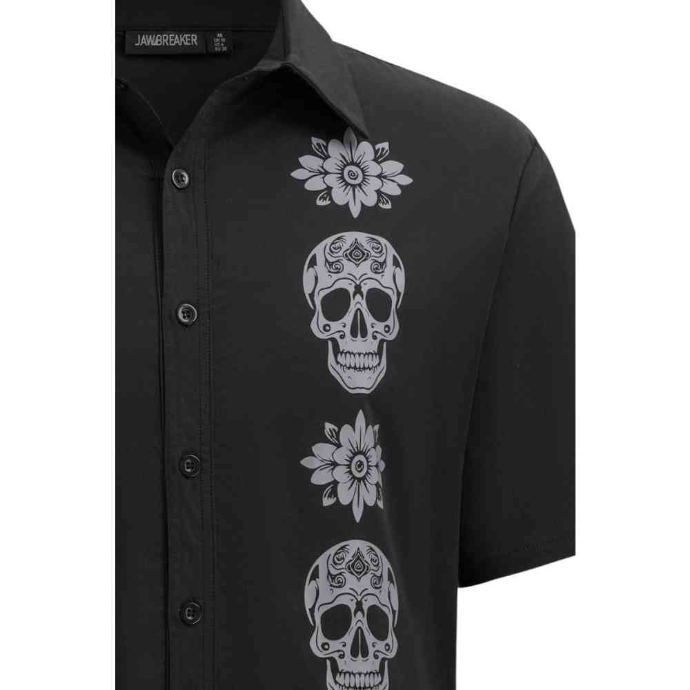 Jawbreaker - Day Of The Dead Printed Chemisier - Noir